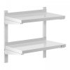 Półka wisząca - 2 blaty - 60 x 30 cm ROYAL CATERING 10011454 RCWR-600.3